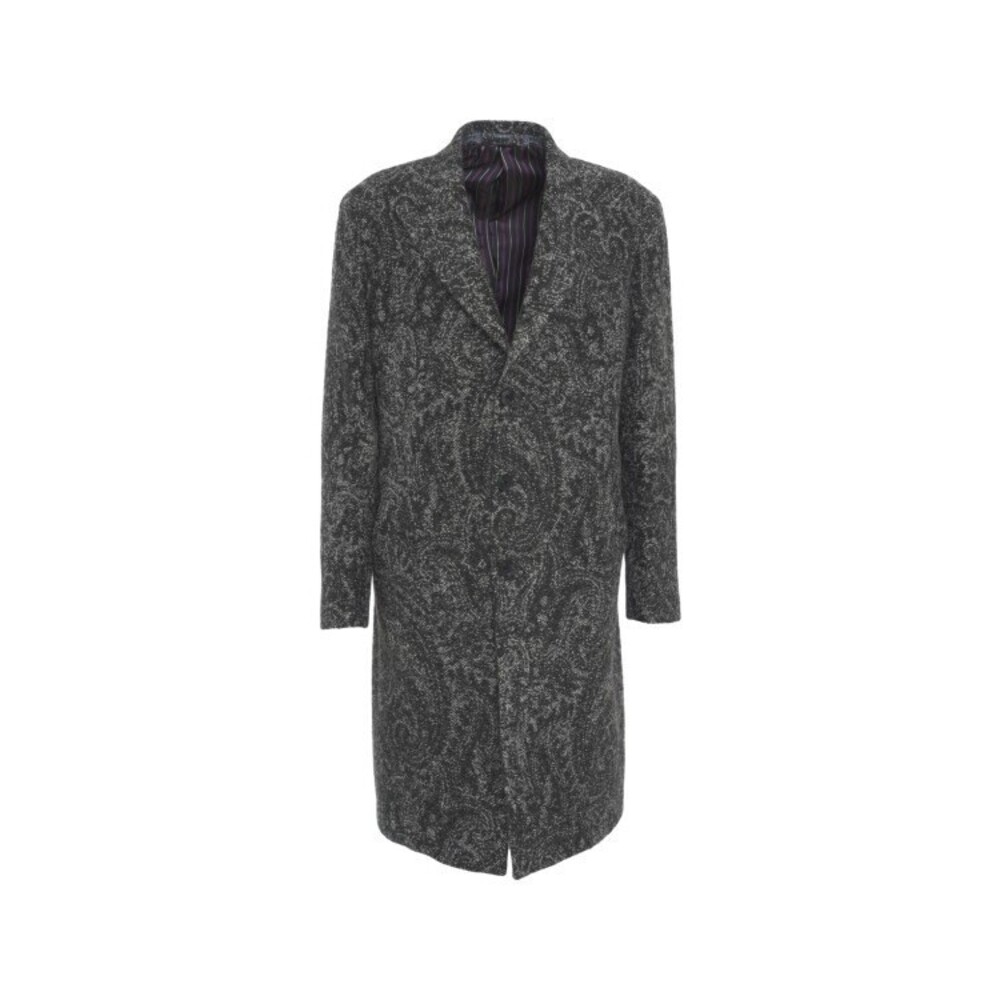 Etro Wool Blend Jacquard Coat - NWT